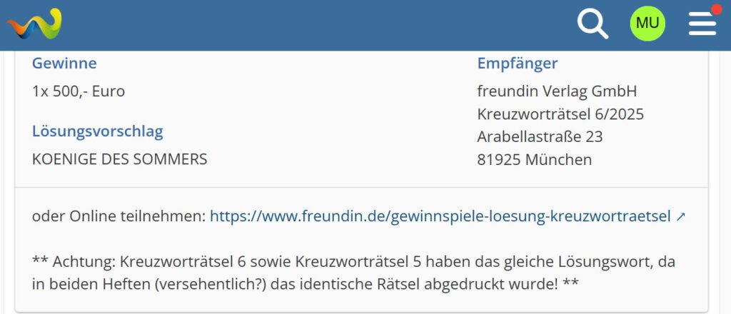Gewinn-Portal