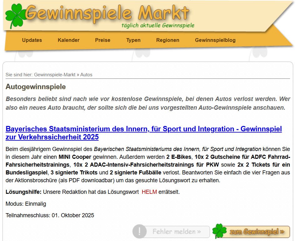 Gewinnspiele-markt