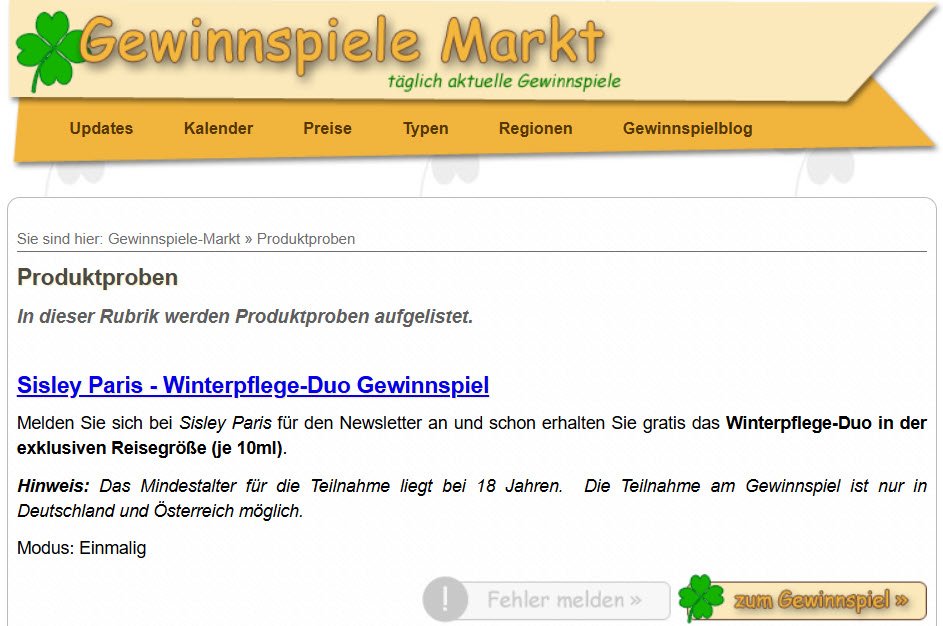 Gewinnspiele-markt