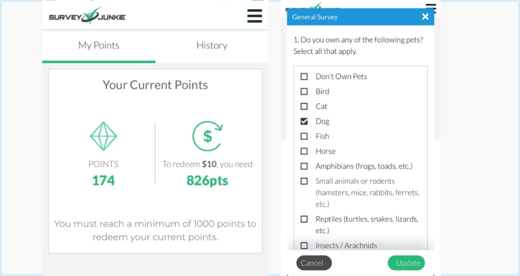 Use the Survey Junkie app
