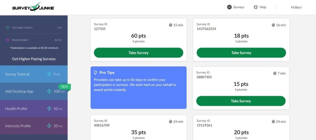 Take paid surveys